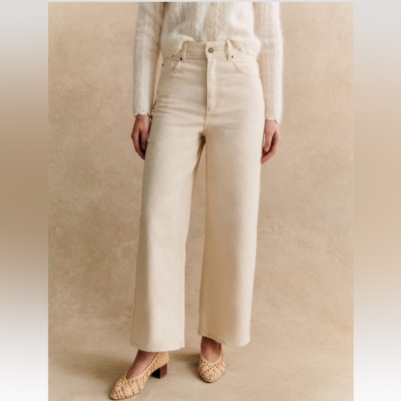 Sezane jeans cream jeans - Picture 2 of 5